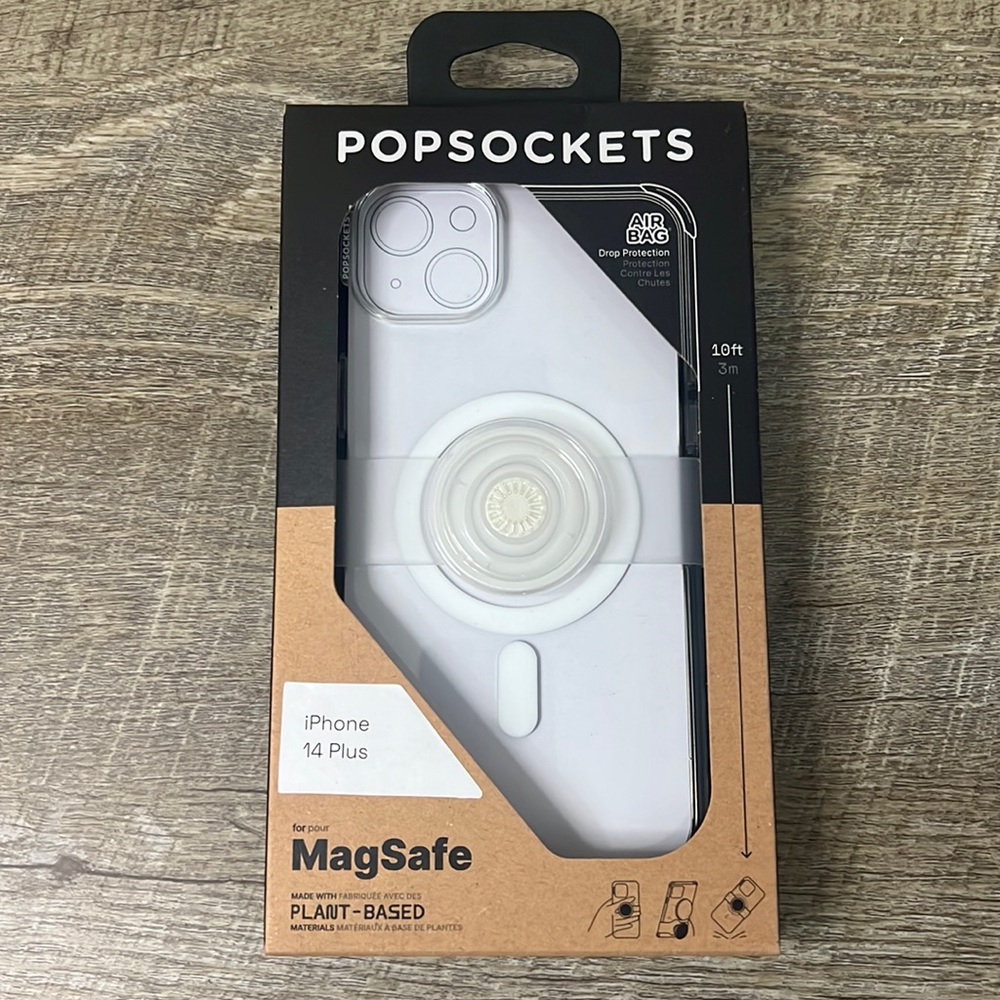 PopSockets MagSafe Iphone Plus 14 Clear Cellphone Case